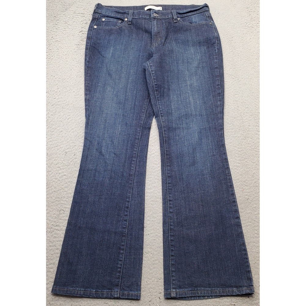 Levi's 515 Bootcut Jeans Womens 12M Blue Denim Red Tab Beaded Pocket Streetwear
